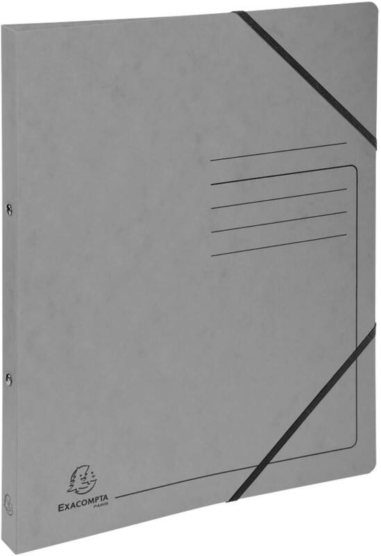 Exacompta Genuine Premium Pressboard 15 mm Ring Binder Mottled pressboard A4 2 Rings Grey 542561E Pack of 10