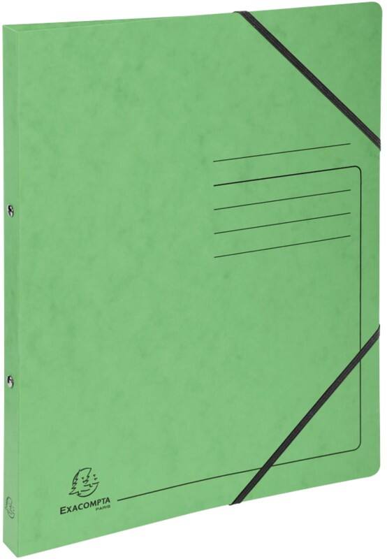 Exacompta Genuine Premium Pressboard 15 mm Ring Binder Mottled pressboard A4 2 Rings Soft Green 542563E Pack of 10