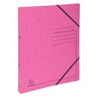 Exacompta Genuine Premium Pressboard 15 mm Ring Binder Mottled pressboard A4 2 ring Pink 542557E Pack of 10