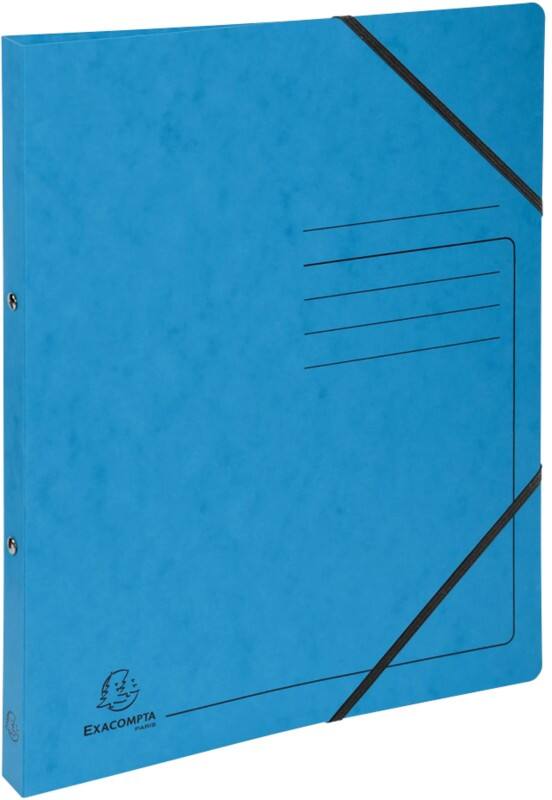 Exacompta Genuine Premium Pressboard 15 mm Ring Binder Mottled pressboard A4 2 Rings Turquoise 542562E Pack of 10