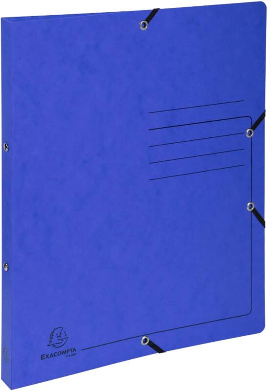 Exacompta Genuine Premium Pressboard 15 mm Ring Binder Mottled Pressboard A4 2 Rings Assorted 542550E Pack of 10