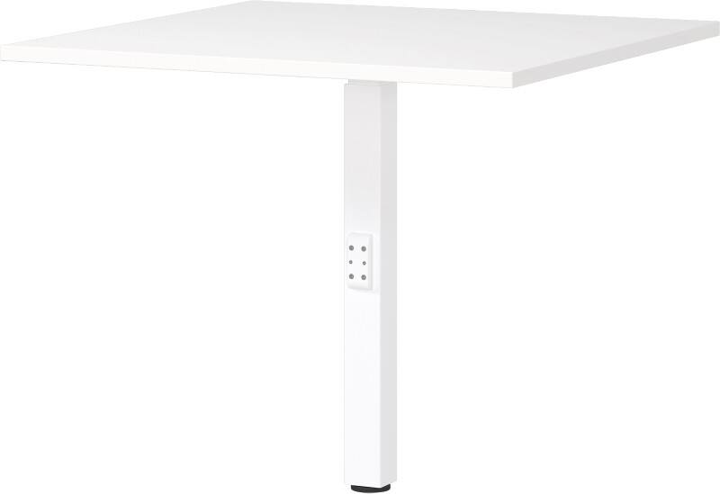 GERMANIA Height Adjustable Corner connection Chipboard, Metal White 800 x 800 x 910 mm