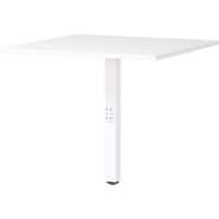 GERMANIA Height Adjustable Corner connection Chipboard, Metal White 800 x 800 x 910 mm