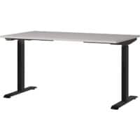 GERMANIA GW-Mailand Height Adjustable Sit Stand Desk T-Foot 1,400 (W) x 800 (D) x 1,200 (H) mm Chipboard, Metal