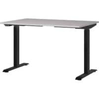GERMANIA GW-Mailand Height Adjustable Sit Stand Desk T-Foot 1,200 (W) x 800 (D) x 1,200 (H) mm Chipboard, Metal