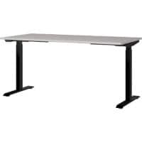 GERMANIA GW-Mailand Height Adjustable Sit Stand Desk T-Foot 1,600 (W) x 800 (D) x 1,200 (H) mm Chipboard, Metal