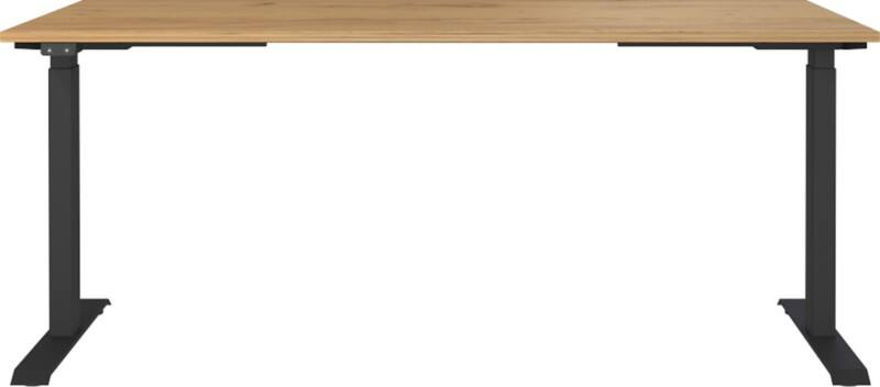 GERMANIA GW-Mailand Height Adjustable Sit Stand Desk T-Foot 1,800 (W) x 800 (D) x 1,200 (H) mm Chipboard, Metal