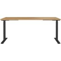 GERMANIA GW-Mailand Height Adjustable Sit Stand Desk T-Foot 1,800 (W) x 800 (D) x 1,200 (H) mm Chipboard, Metal