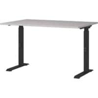GERMANIA GW-Mailand Height Adjustable Office Desk C-Foot 1,200 (W) x 800 (D) x 910 (H) mm Chipboard, Metal