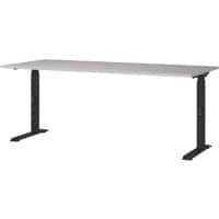 GERMANIA GW-Mailand Height Adjustable Office Desk C-Foot 1,800 (W) x 800 (D) x 910 (H) mm Chipboard, Metal