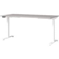 GERMANIA GW-Mailand Height Adjustable Sit Stand Desk T-Foot 1,600 (W) x 800 (D) x 1,200 (H) mm Chipboard, Metal