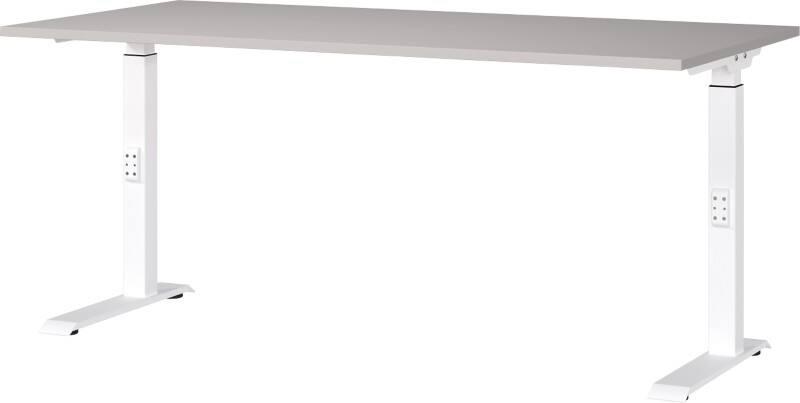 GERMANIA GW-Mailand Height Adjustable Office Desk C-Foot 1,600 (W) x 800 (D) x 910 (H) mm Chipboard, Metal