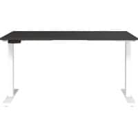 GERMANIA GW-Mailand Height Adjustable Sit Stand Desk Graphite T-Foot 1,400 (W) x 800 (D) x 1,200 (H) mm Chipboard, Metal