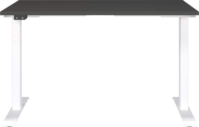 GERMANIA GW-Mailand Height Adjustable Office Desk Oak C-Foot 1,400 (W) x 800 (D) x 910 (H) mm Chipboard, Metal