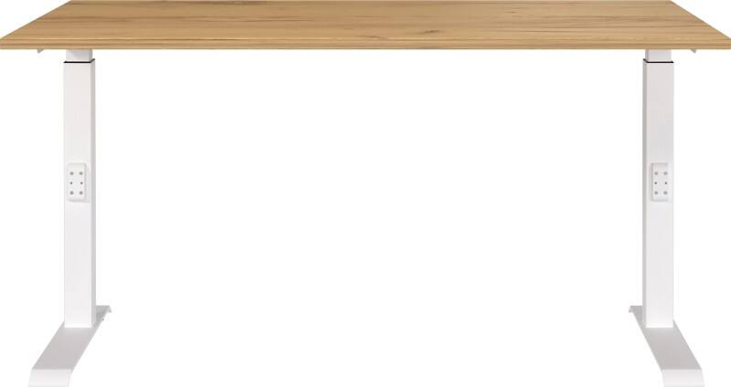 GERMANIA GW-Mailand Office Desk Oak C-Foot 1,400 (W) x 800 (D) x 910 (H) mm Chipboard, Metal