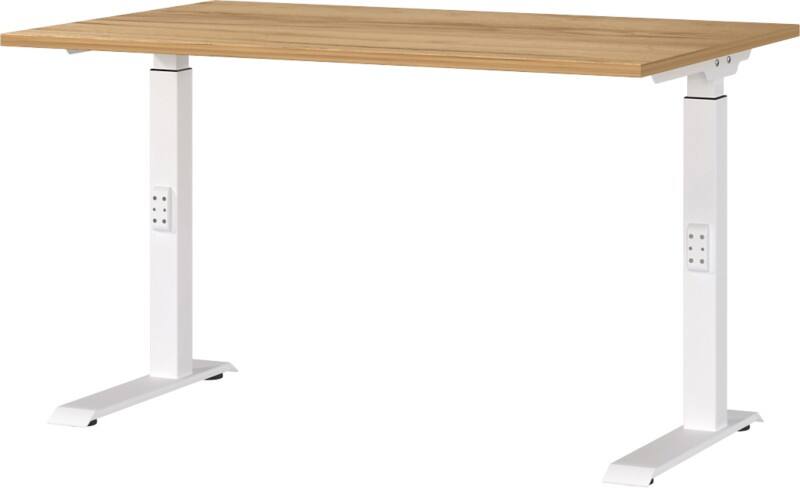 GERMANIA GW-Mailand Office Desk Oak C-Foot 1,200 (W) x 800 (D) x 910 (H) mm Chipboard, Metal