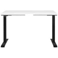 GERMANIA GW-Mailand Height Adjustable Office Desk Oak C-Foot 1,600 (W) x 800 (D) x 910 (H) mm Chipboard, Metal