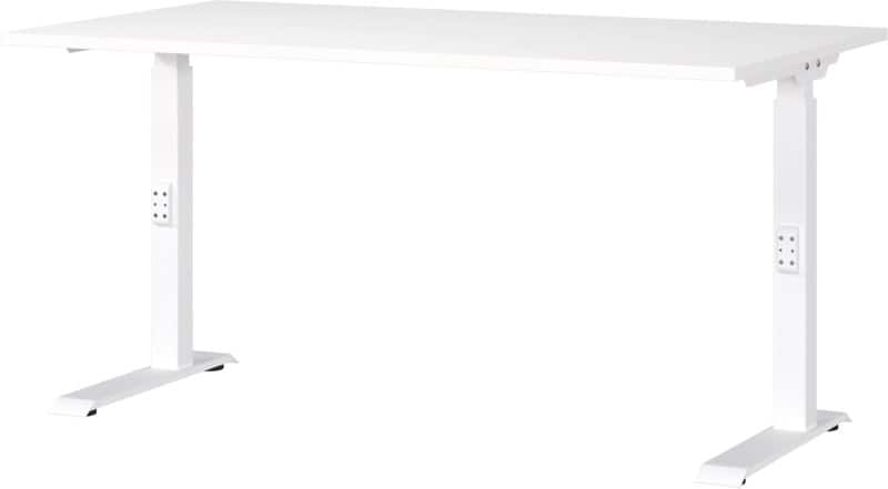 GERMANIA GW-Mailand Office Desk White C-Foot 1,400 (W) x 800 (D) x 910 (H) mm Chipboard, Metal