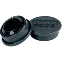 Nobo Whiteboard Magnets 1915284 13 mm Round Black Pack of 10