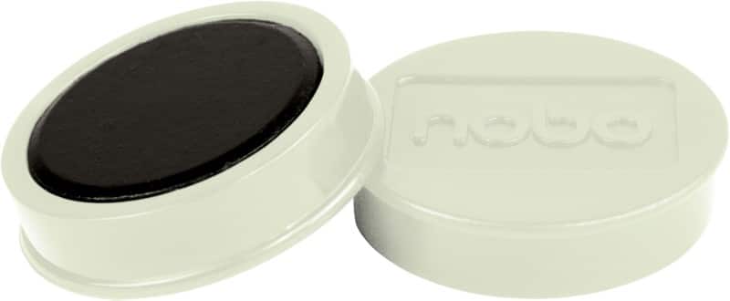 Nobo Whiteboard Magnets White 1.5 kg Bearing Capacity 38 mm Pack of 10