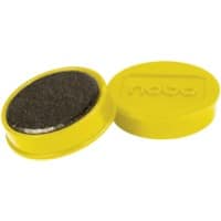 Nobo Whiteboard Magnets Yellow 0.8 kg Bearing Capacity 32 mm Pack of 10