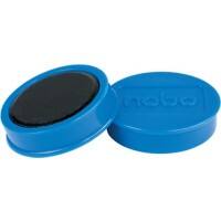 Nobo Extra Strong Whiteboard Magnets Blue 2.5 kg Bearing Capacity 38 mm Pack of 10