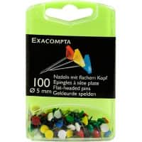 Exacompta Map Pins 5 mm Assorted Pack of 100
