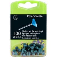 Exacompta Map Pins 5 mm Light Blue Pack of 100