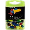 Exacompta Papic Push Pins PS (Polystyrene) 10 mm Multicolour Pack of 25