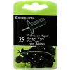 Exacompta Papic Push Pins PS (Polystyrene) 10 mm Black Pack of 25