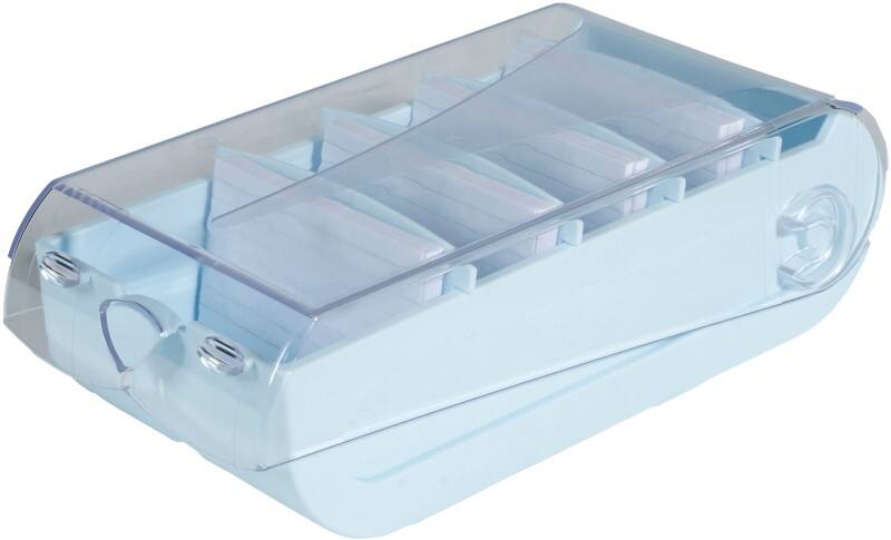 Exacompta Aquarel Index Cards Box A7 Plastic 900 Cards Pastel blue Pack of 8