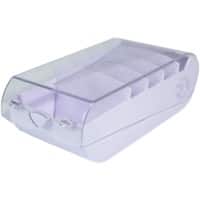Exacompta Aquarel Index Cards Box A8 Plastic 650 Cards Mauve Pack of 8