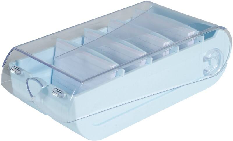 Exacompta Aquarel Index Cards Box A8 Plastic 650 Cards Pastel Blue Pack of 8