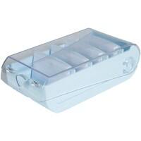 Exacompta Aquarel Index Cards Box A8 Plastic 650 Cards Pastel Blue Pack of 8