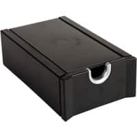 Exacompta Exactive Business Card Holder Plastic, PS (Polystyrene) Black