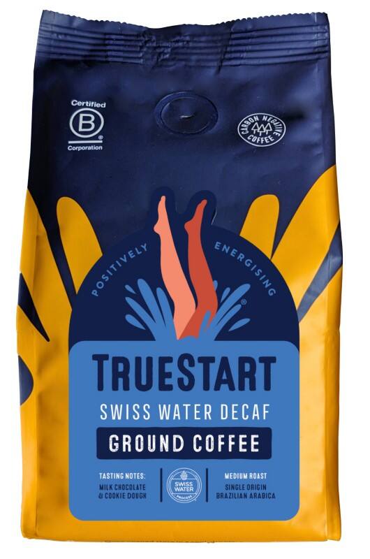 TrueStart Swiss Water Decaffeinated Ground Coffee Medium Arabica 200 g