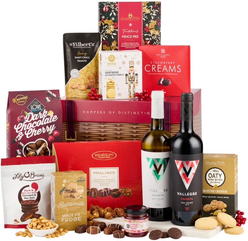 Hampers of Distinction Classic Christmas Box Hamper Basket