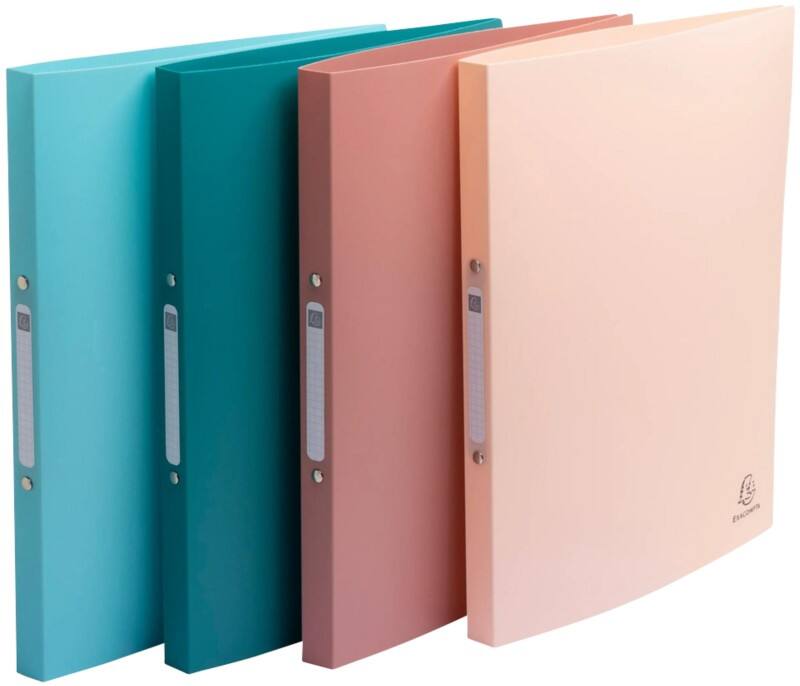 Exacompta Skandi 15 mm Ring Binder PP (Polypropylene) A4 2 Rings Assorted 54270E Pack of 4
