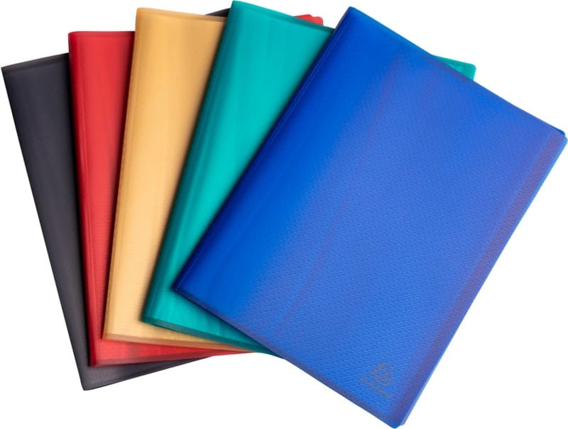 Exacompta OpaK Display Book 40 Pockets A4 Assorted Pack of 5