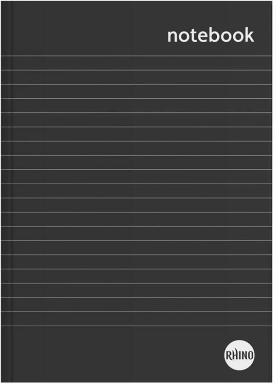 Rhino Notebook A5 Ruled Casebound Side Bound Hardback Cover Hardback 96 Pages 48 Sheets