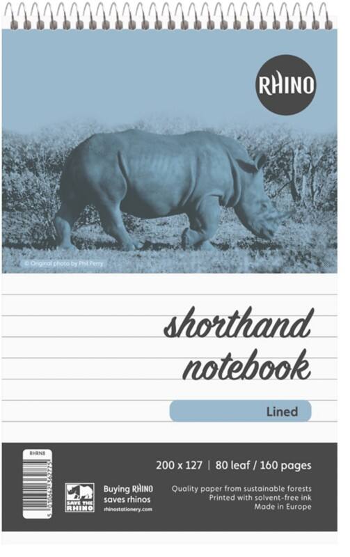 Rhino Notebook Ruled Spiral Bound Top Bound Art Silk Soft Cover White RHRN8-0 160 Pages Pack 10