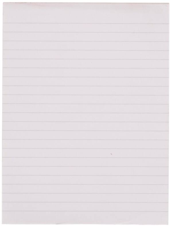 Rhino Notebook A5 Ruled Soft Cover White ES5F-0 40 Sheets Pack of 10