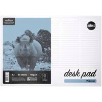 Rhino Notebook A3 Plain Adhesive Soft Cover WhiteRDPP-0 50 Sheets Pack of 10