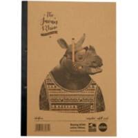 Rhino Notebook A4 Ruled Soft Cover WhiteRHDFMR-2 160 Sheets Pack of 3