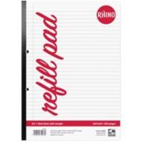 Rhino Notebook A4 Ruled Soft Cover White Not perforated SDFM-6 160 Sheets Pack of 3