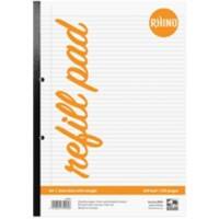 Rhino Notebook A4 Ruled Soft Cover White Not perforated SDNM-2 160 Sheets Pack of 3