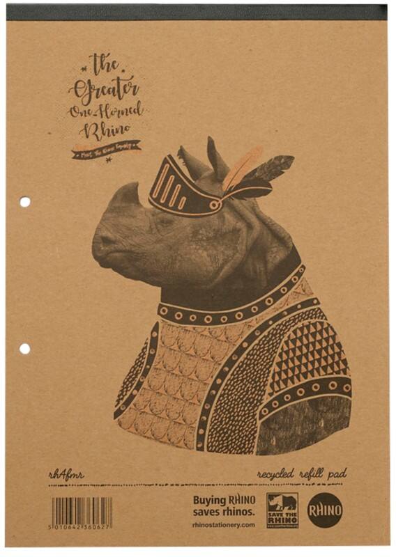 Rhino Notebook A4 Ruled Soft Cover WhiteRH4FMR-0 80 Sheets Pack of 5