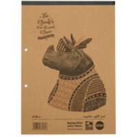 Rhino Notebook A4 Ruled Soft Cover WhiteRH4FMR-0 80 Sheets Pack of 5