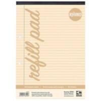 Rhino Notebook A4 Ruled Soft Cover White Not perforated HACFM-2 50 Sheets Pack of 6