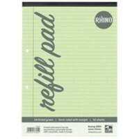 Rhino Notebook A4 Ruled Soft Cover White Not perforated HAGFM-0 50 Sheets Pack of 6